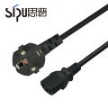 SIPU high quality euro standard 2 pin electrical power plug eu power cord